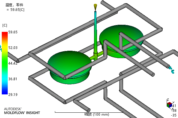 端盖注塑成型工艺及模具设计-含模流